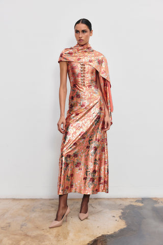 Be happy çiçek desenli elbise