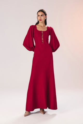 Margot örme uzun elbise