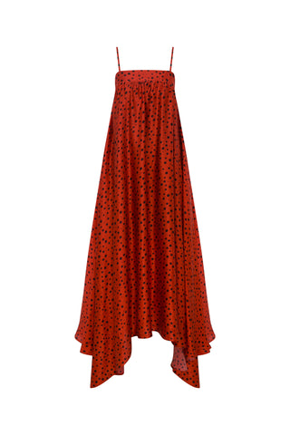 Letizia ipek saten elbise