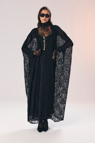 Be happy dantel elbise & abaya takım