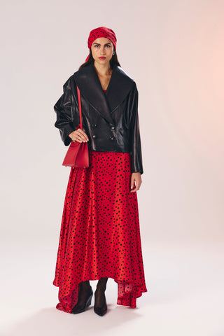 Letizia ipek saten elbise