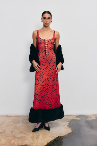 Be happy puantiyeli jarse elbise